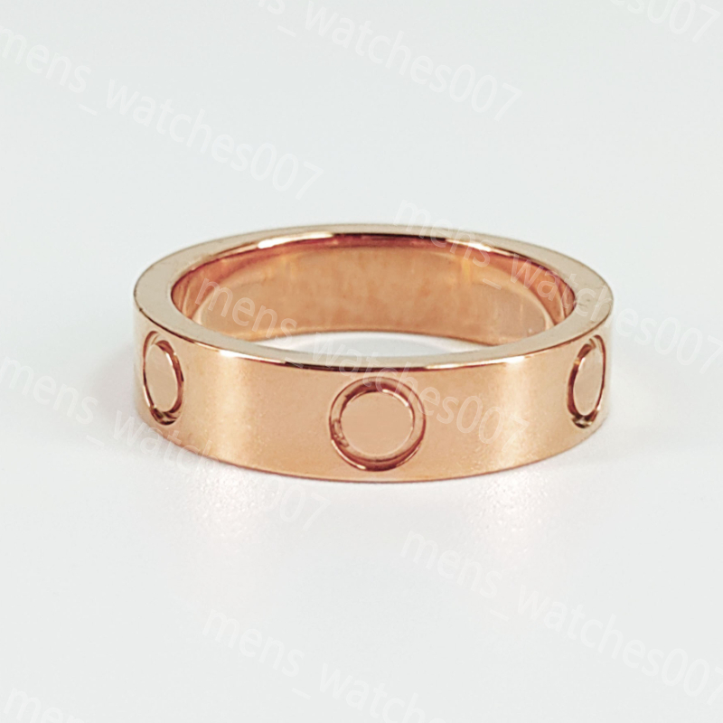 2022 Ring mens rings classic luxury designer ring jewelry for women Titanium steel Width 4 5 6mm Never fade Not allergic Band