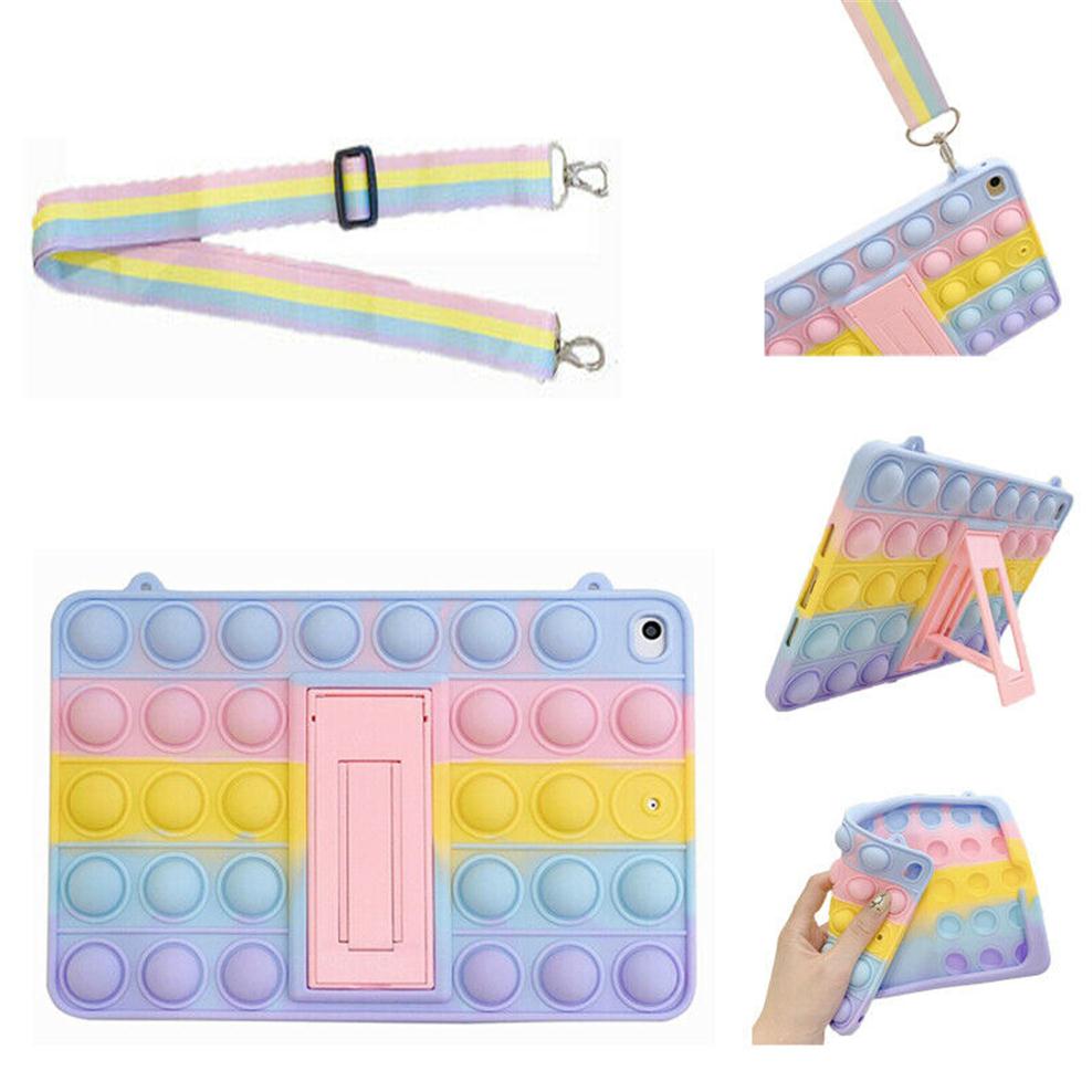 

Pop Fidget Toys Push It Bubble Case Cover For iPad 5 6 7 8th Air 2 3 Mini Pro 113009