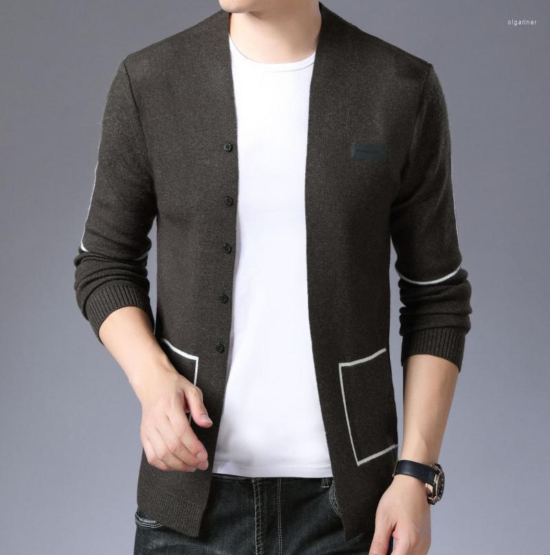 

Men's Sweaters Autumn Men's Cardigan Sweater Youth Fashion Trendy Long-Sleeved SweaterMen's Olga22, Gray