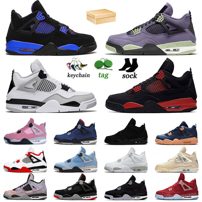 

Classic Top 4s Military Black Cat Royal Jumpman 4 Basketball Shoes Size 47 For Mens Women Sports Canvas White Oreo Canyon Purple Off Bred Outdoor Sneaker With Box, B52 40-47