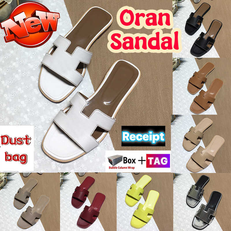 Designer Oran Sandal Newest Women Slippers Ladies Flat Low Heel Slides Fashion Luxury Scuffs Indoor Outdoor Summer Beach Sandals shoes