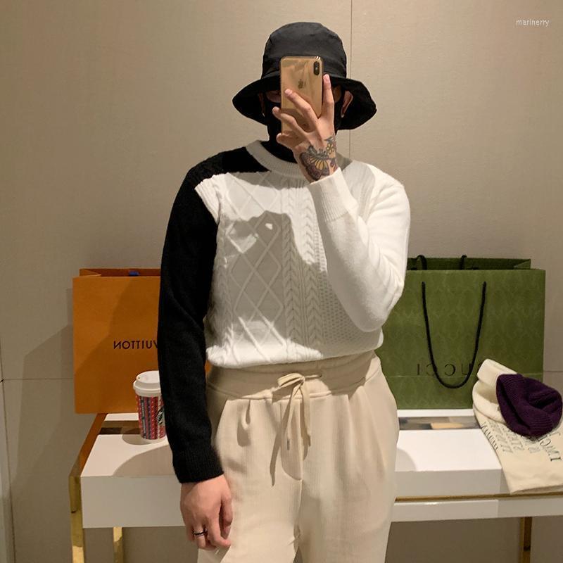 

Men' Sweaters Arrivals Sweater Men Winter Thick Warm Cotton Round Neck Male Knitted Slim Fit Pullover Casual Knitwear L63Men' Mari22, Gray