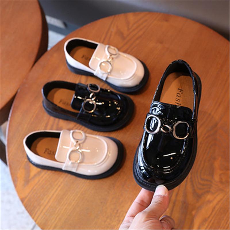 

Athletic & Outdoor Girls Shoes PU Black Classic Sneakers Kids Flats Shool Formal Performance Children's Sports ShoesAthletic, A2