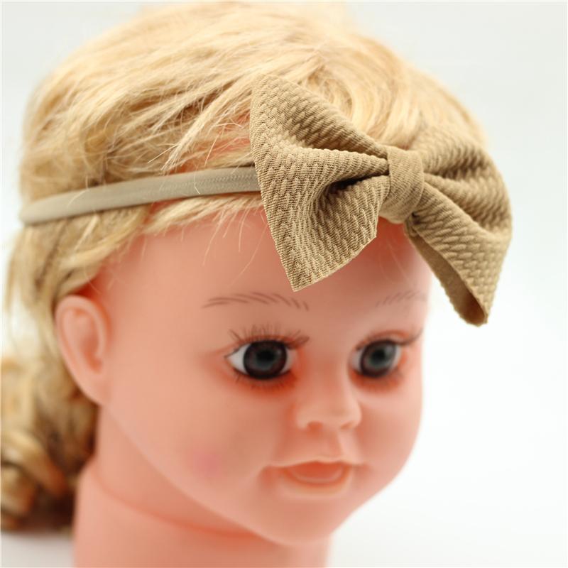 

Hair Accessories Tie Born Hairbows Messy Bow Headwrap Fit All Baby Fabric Soft Headband Nylon Bebes Top Knot Infant TurbanHair, 19