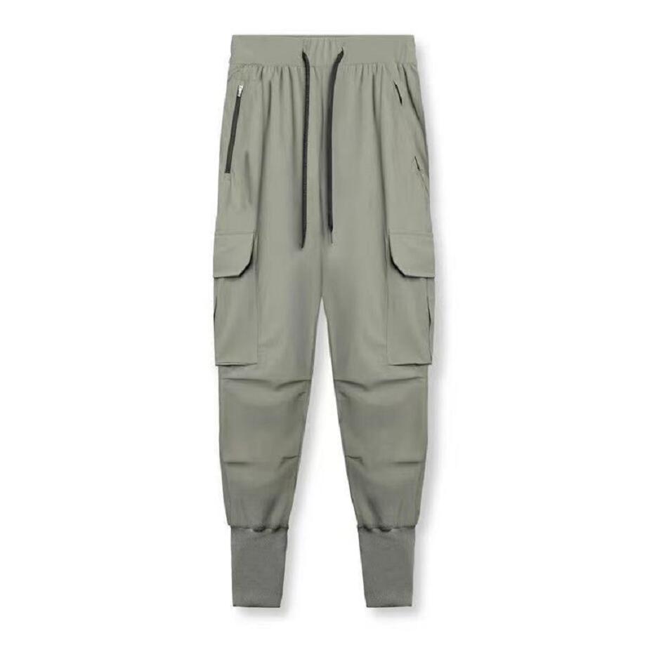 

2022 New Men's Trousers Joggers Solid Multi-pocket Mens Pants Outwear Casual Sweatpants Men Hip Hop Harem Four Seasons, 01
