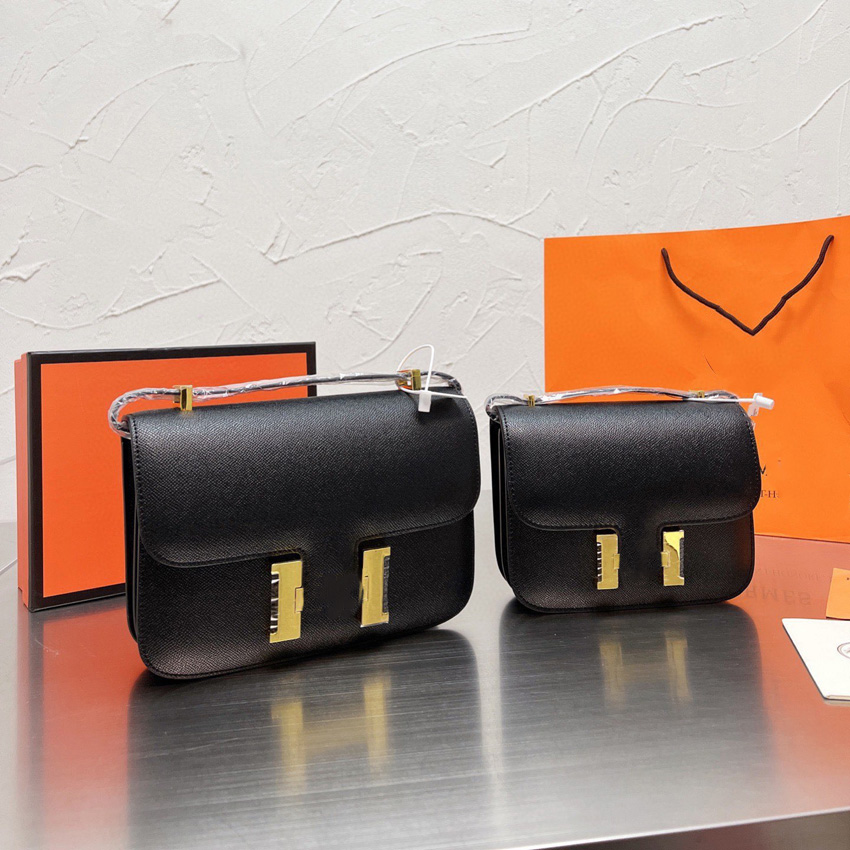 

2022 new designer shoulder bag stewardess leather buckle small square bags palm pattern Kangkang mini rmessenger Bags784, #1