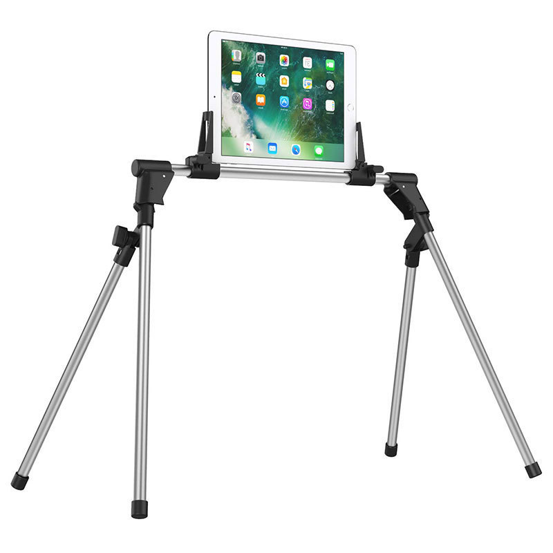

Foldable Tablet Stand Phone Holder Lazy Bed Floor Desk Tripod top Mount for x 11 iPad 220401