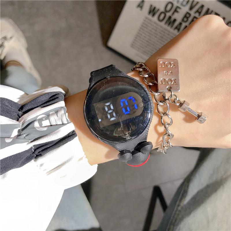 

Wristwatches Fashion Luminous Waterproof Electronic Watch Digital For Boy Watches Sports Clock Girl, Black