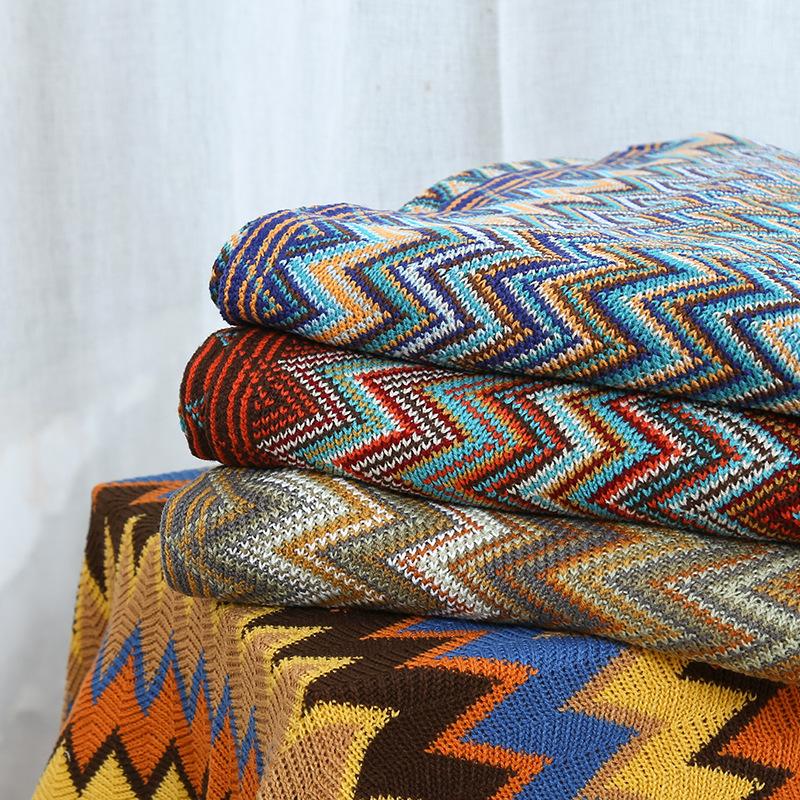 

Blankets Bohemian Style Sofa Blanket Bed And Breakfast Bedside Towel Office Nap Air Conditioning BlanketBlankets