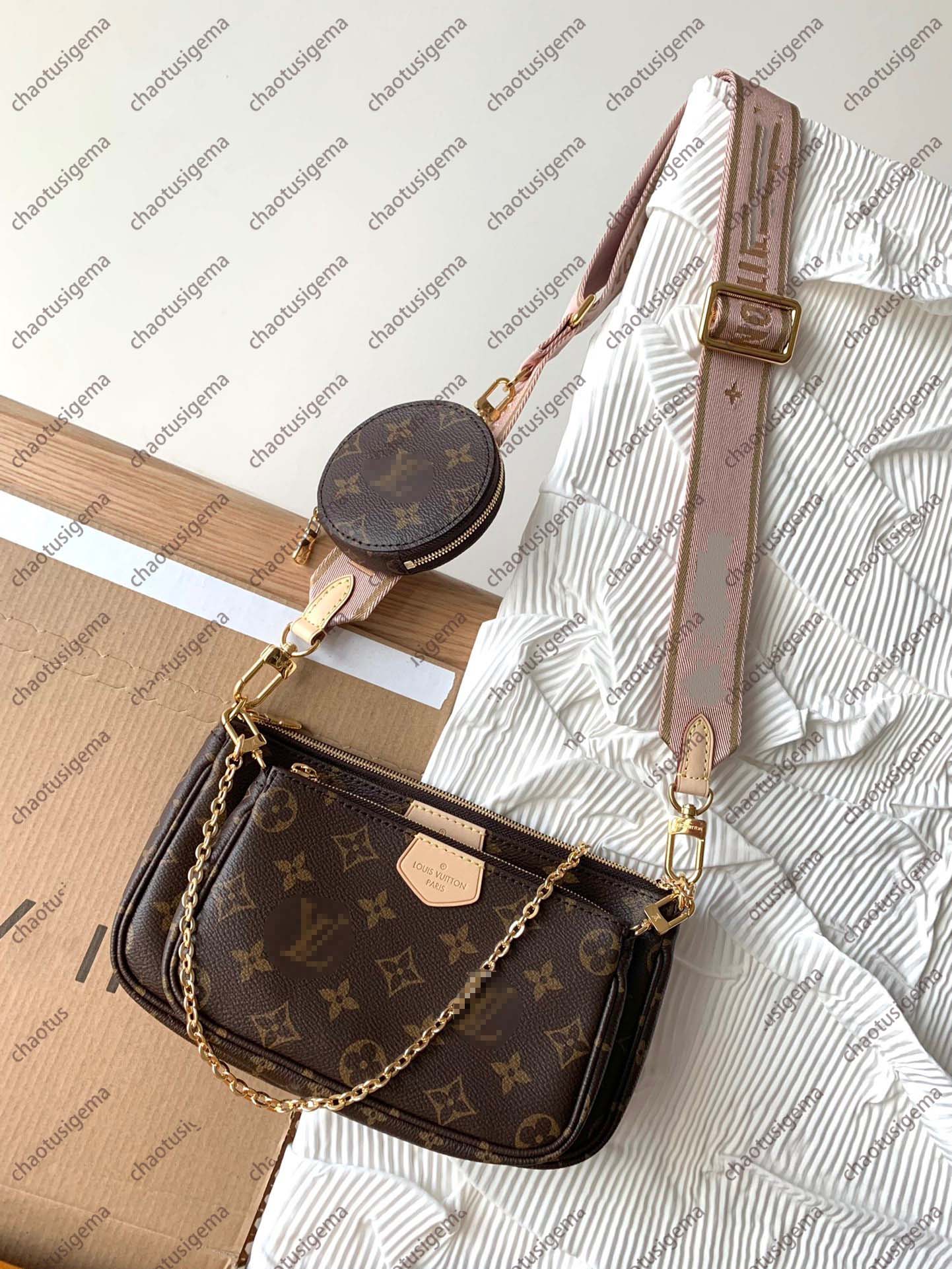 

3pieces set high set high qulity Designer bag womens handbags MULTI POCHETTE ACCESSORIES crossbody handbag shoulder bags, Make up the difference