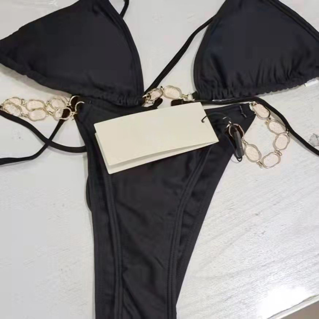 Womens Bikinis Swimsuit Letter Printed Brathable Swimwear Bikini for Women Summer Beach Two Piece Set Female Bathing Suit-image-504036244