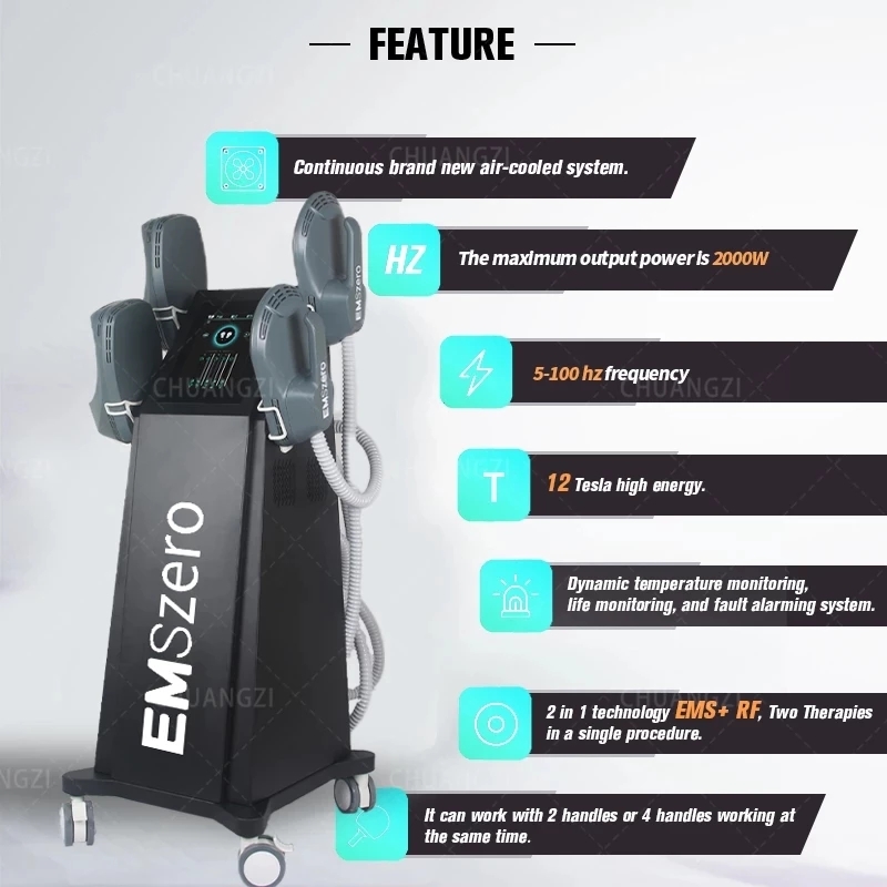 

DLS-EMSLIM NEO Emszero RF Nova Beauty Items 13 Tesla 5000W HI-EMT Machine 4 RF Handle Pelvic Stimulation Pad Optional 2022 New