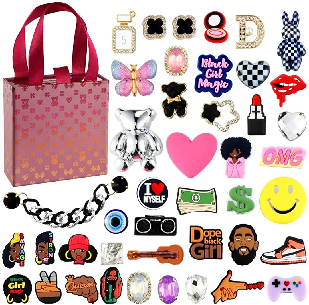

mix randomly Shoe Parts Accessories Shoe Charms Jewelry Accessories Bling Crystal Diamond Shoe Decoration Charms Black Girl Magic Fashion Pvc Cha jllWtA