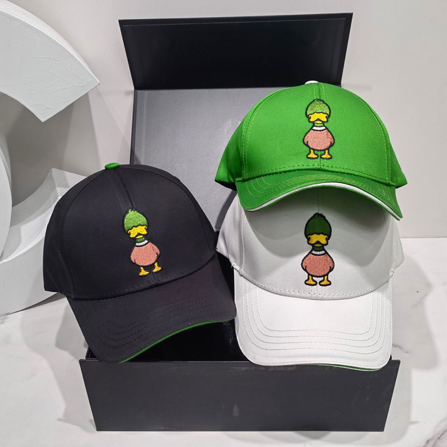 

Novelty Ball Cap Designer Dome Caps Hats Cute duck Design for Man Woman 3 Color Top Quality, C1