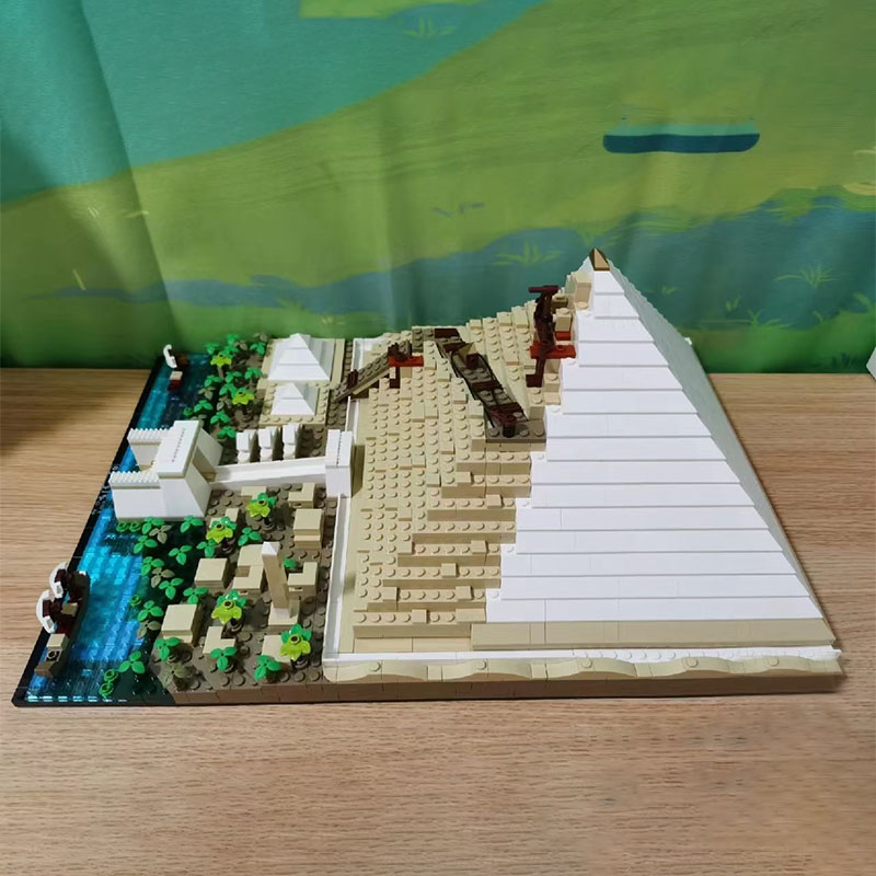 

Creator Block Famous Architectural Series 6111 The Great Pyramid of Giza 1476PCS Building Blocks Bricks Toys Compatible with 21058