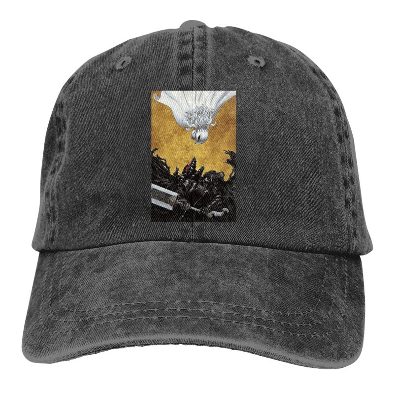 

Berets Berserk Anime Baseball Cap Cowboy Hat Peaked Bebop Hats Men And Women, Black