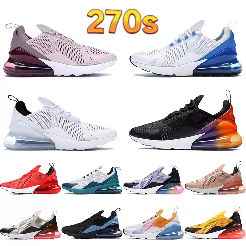 

270 Running shoes Designer all in the stock man woman fashion Casual Purple Teal Tiger Sneakers Trainers Triple White Top trainers outdoor sneakers 36-45, With original box