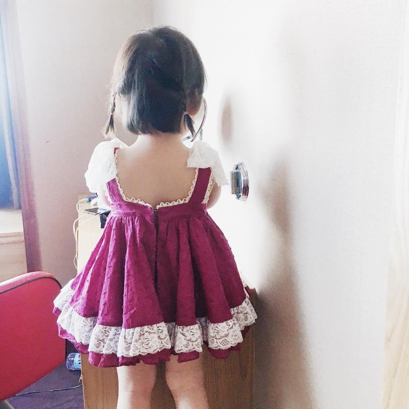 

Girl's Dresses 4pcs Girls Spanish Princess Dress Kids Boutique Clothes Set Baby Girl Lotia Frock ZJ023, Lb2