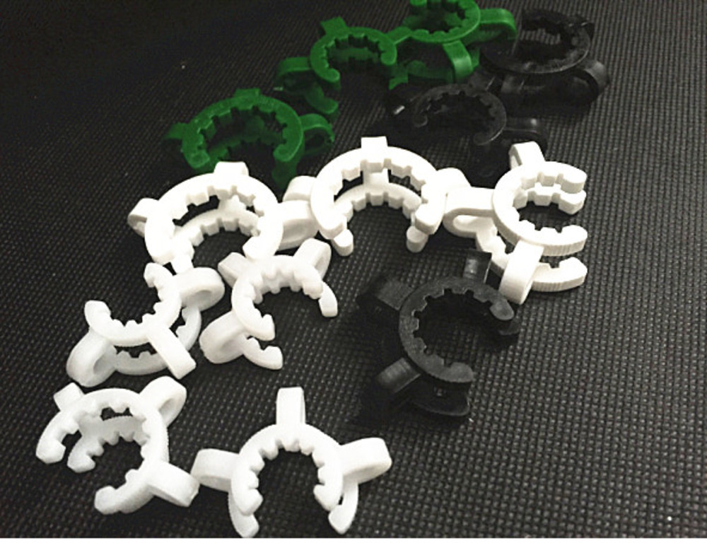 

Plastic Keck Clip Manufacturer smoking accessories white Laboratory Lab Clamp Clip connect glass bong 18mm many color be mix