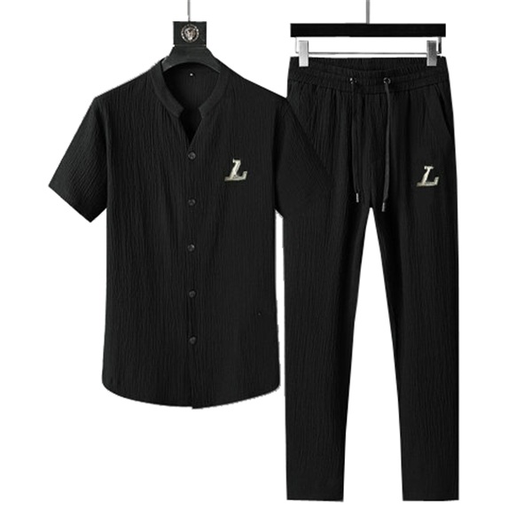 

2022 Men Tracksuit Letter Pattern Print Women Tracksuits Casual Outdoor Mens Sportswear High Quality Two Pieces Suit, Black