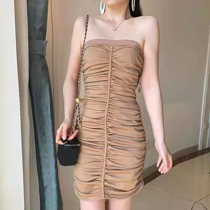 Robe de fête de fête à la mode sexy jupe envelore décontractée.