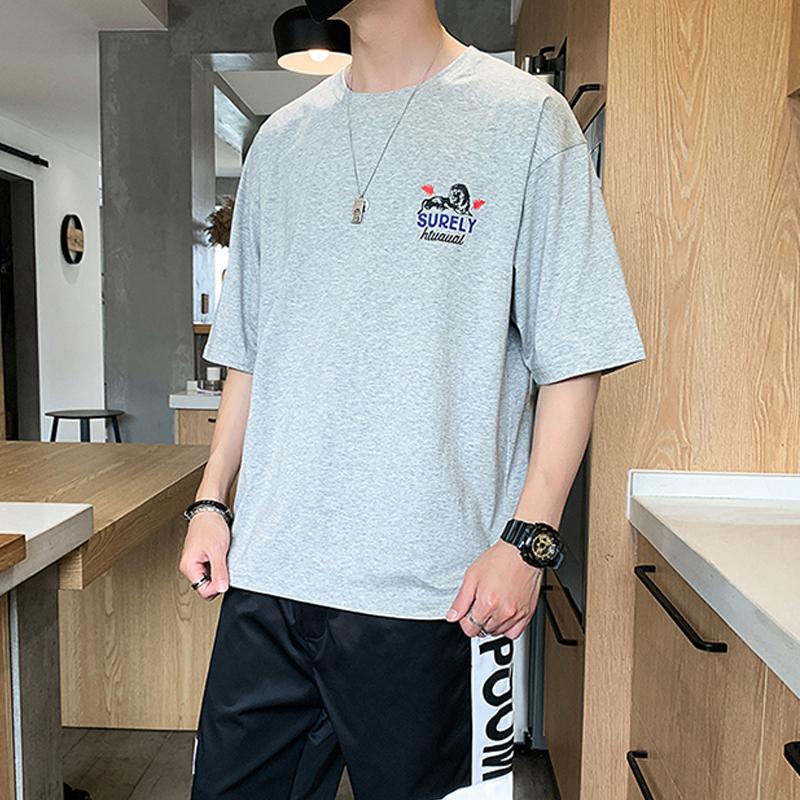 

Men's Tracksuits Summer Short Sleeve Sports Suit Casual Trendy T-shirt, Black