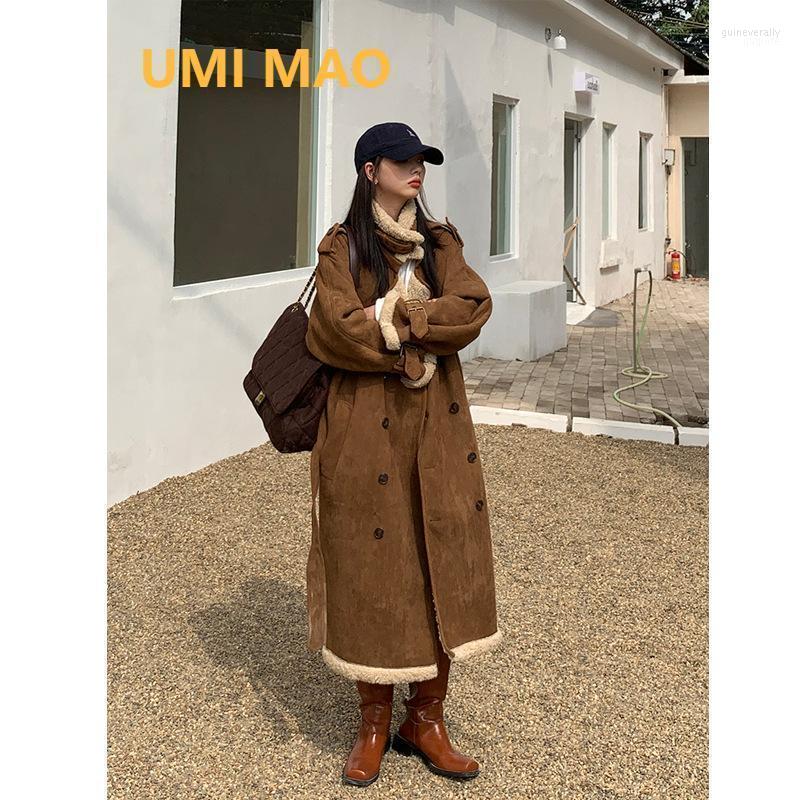 

Women's Down & Parkas UMI MAO Korean Fashion Cotton-padded Jacket Mid-length Winter Lamb Wool Coat Female Issued Behalf Y2K Harajuku Guin22, Brown