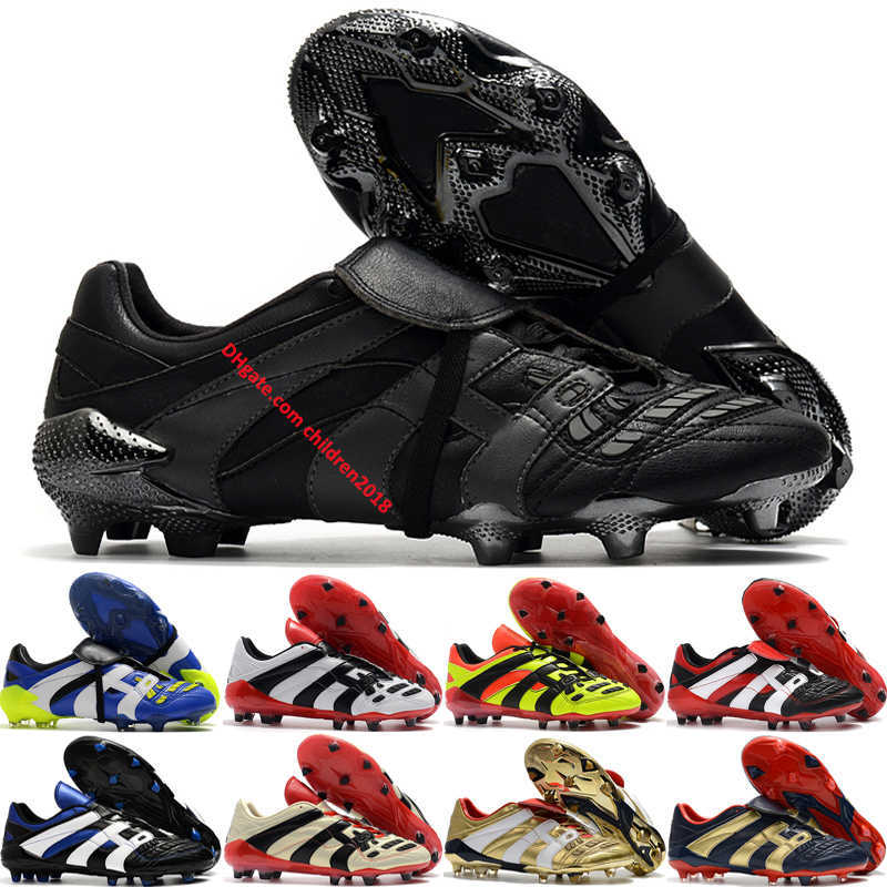 

Predator Accelerator 4.0 FG Men's Soccer Shoes Leather Hyperlative Eternal Class Solar Yellow Firm Ground Football Boots Size 39-45, Shoe box