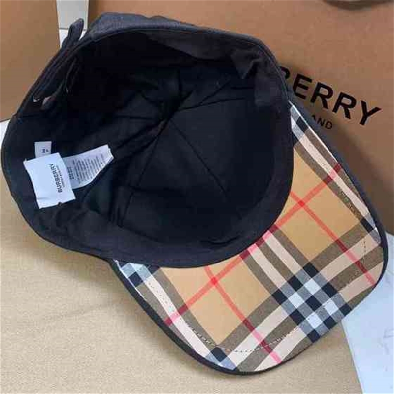 

WholesaleHigh quality B hat letter embroidery hard top duck tongue men's and women's general foreign style lattice baseball wZTFZ, B high quality black