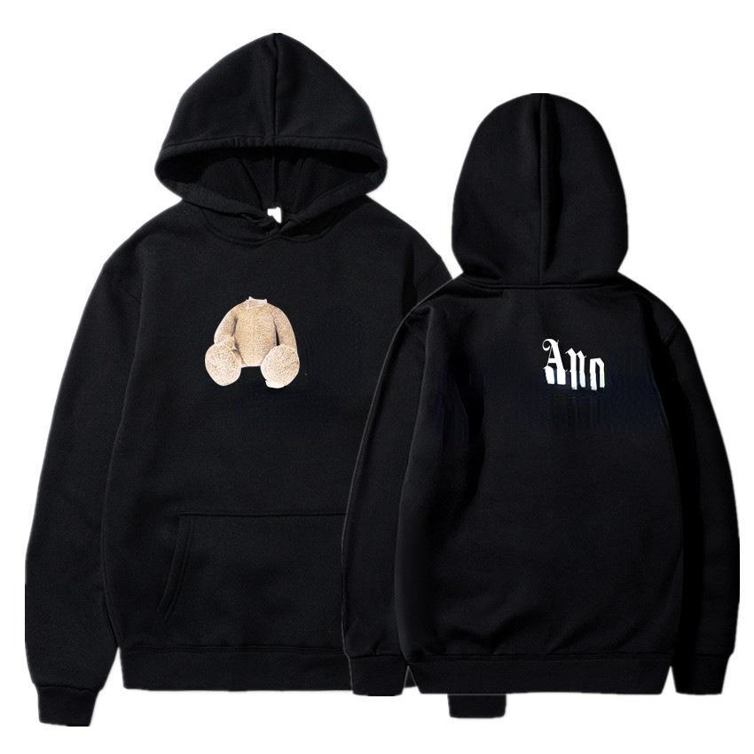 Pull à capuche pour hommes et femmes, marque tendance, Sport, loisirs, imprimé ours en peluche
