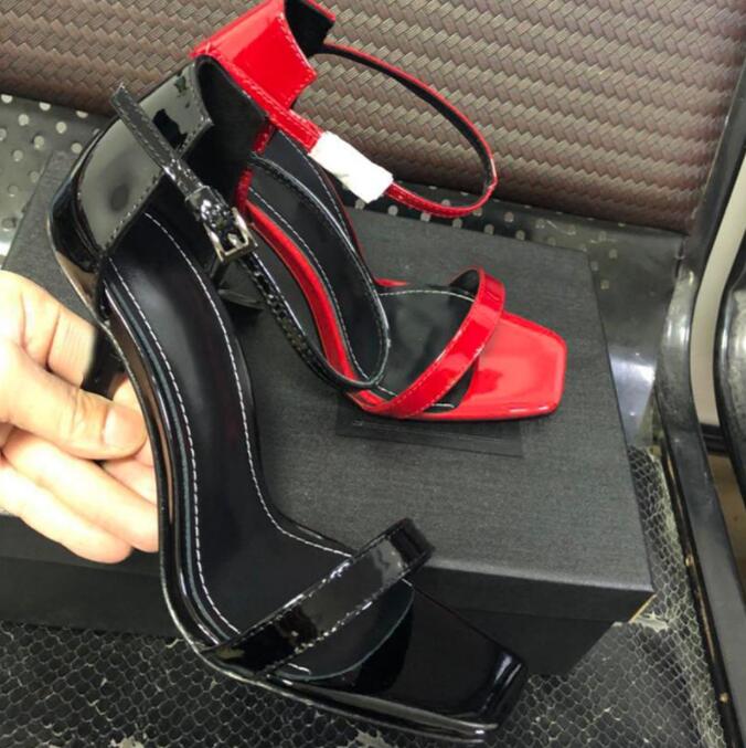 

2022 Luxury Designer Sandals Letter Heel Patent Leather 8cm 10cm High Heels Women Unique Letters Shoes Dress Wedding Shoes 43, 8cm heel