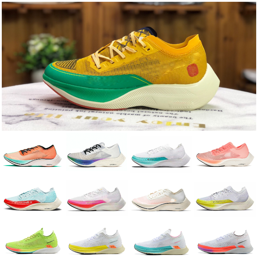 

Air ZoomX Vaporfly Next% Womens Mens Running ShOes Alphafly Hyper Royal Yellow Aurora Green Ekiden Be True Volt Sail White Metallic Silver Jogging Trainers Sneakers, Bubble package bag