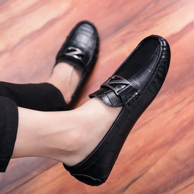 

Men Casual Shoes Luxury Brand Summer Genuine Leather Mens Loafers Moccasins Breathable Slip on Driving Shoes, Yellow