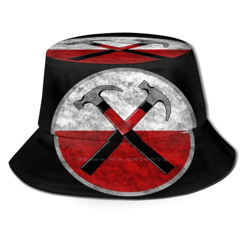 

Berets Trust Us Worn Fisherman'S Hat Bucket Hats Caps The Wall Hammers Hammer Music Another Brick In TheBerets BeretsBerets, Unisex