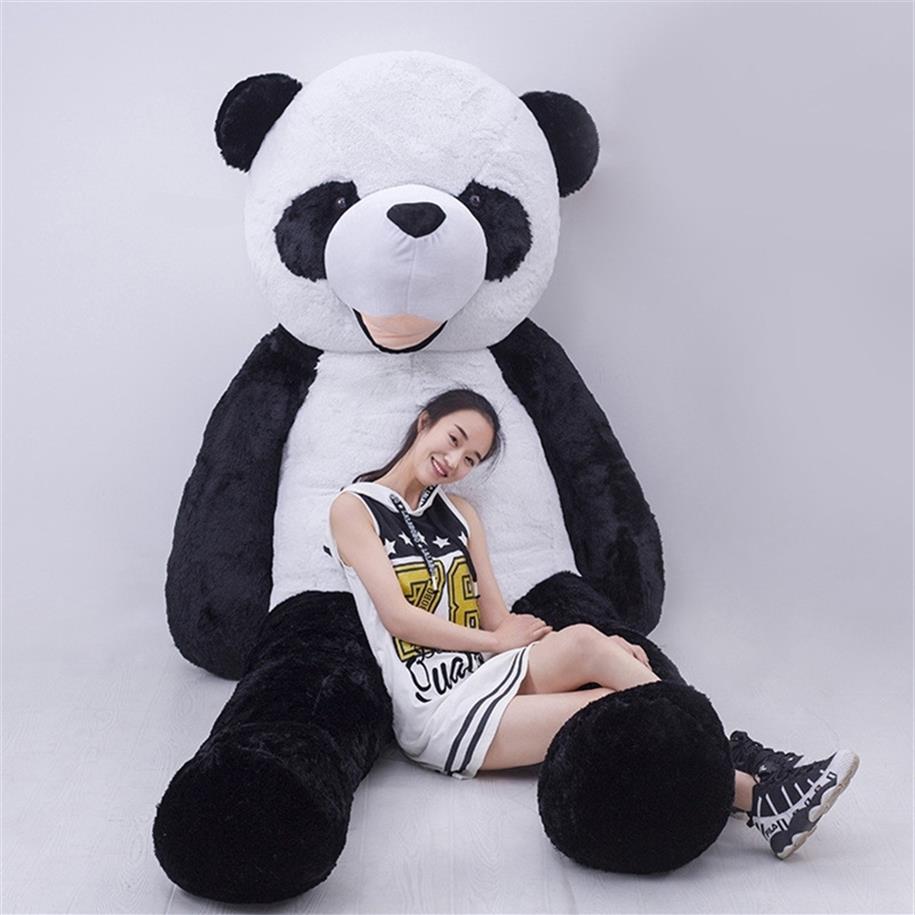 

Cute Unfilled Giant Panda Bear Skin 300cm High Quality DIY Soft Stuffed Ani2769, White