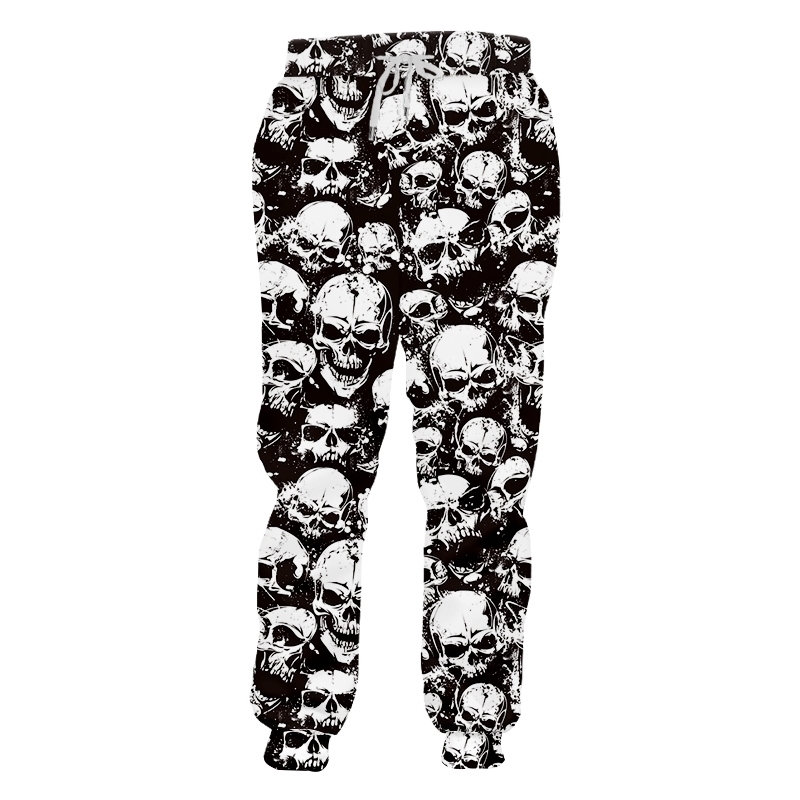

UJWI Fashion Men Casual Full Length Pants Harajuku 3D Skull Printed Joggers Sweat Pants Street Hip Hop Style Sweatpants Custom 220613