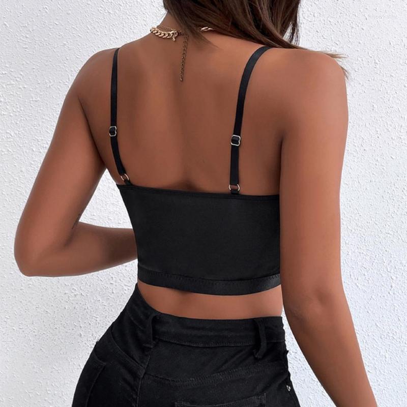 

Women' Blouses & Shirts Stylish Hollow Out Bandage Crop Female Summer Tank Top Women Fine Ductility SlingWomen' Chee22, Black