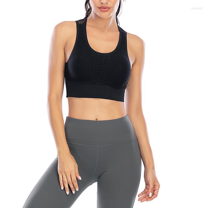 

Women's Shapers Women Back Hollow Out Fitness Running Underwear Sport Crop Top Vest Ladies 2022 Solid Color T-shirts Sleeveless Shirt Tank T, Black
