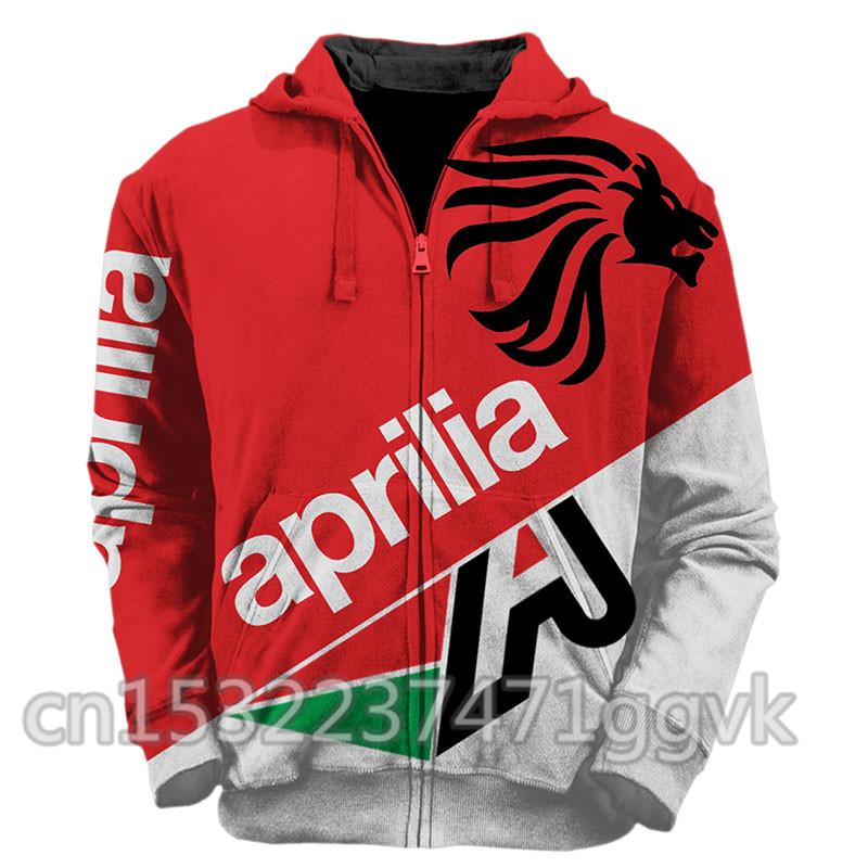 

Men's Hoodies & Sweatshirts Bomber Men Autumn Aprilia RSV 1000 Hoodie 3D Zipper Jacket Fashion High Quality Man Casual Sportswear HoodieMen', As pic
