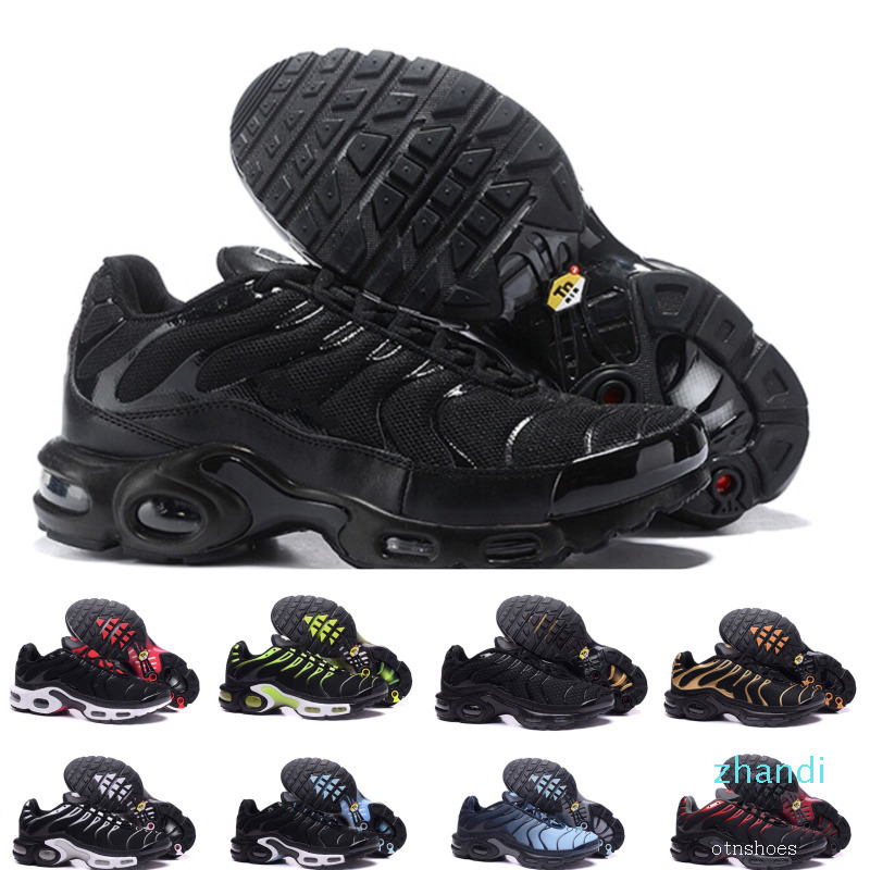 

TN Plus Men Women Running Shoes Triple Black White Blue Purple Teal Green Trainers Designer Sports Sneakers Size 40-46, Color 12