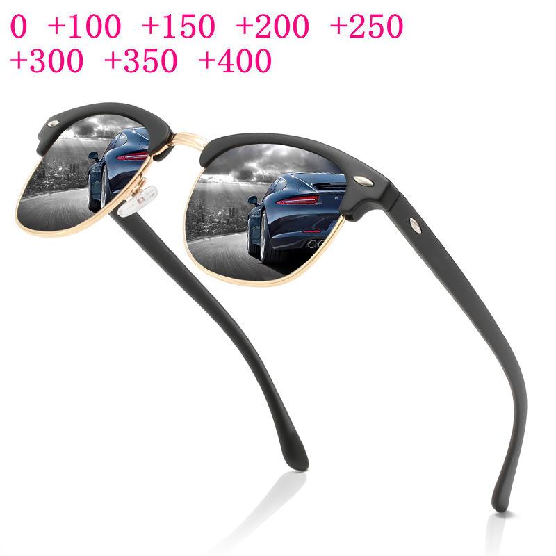 

Sunglasses Square Multifocal Men With Diopters Bifocal Metal Reading Glasses Fashion Women Presbyopia NXSunglasses