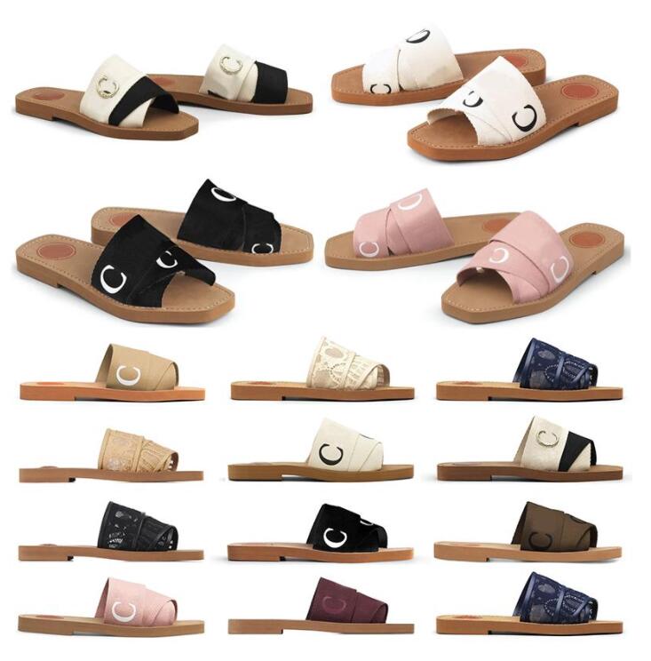 

Mule Flat slippers designer ladies lettering fabric outdoor leather orange black soles slide sandals, 12