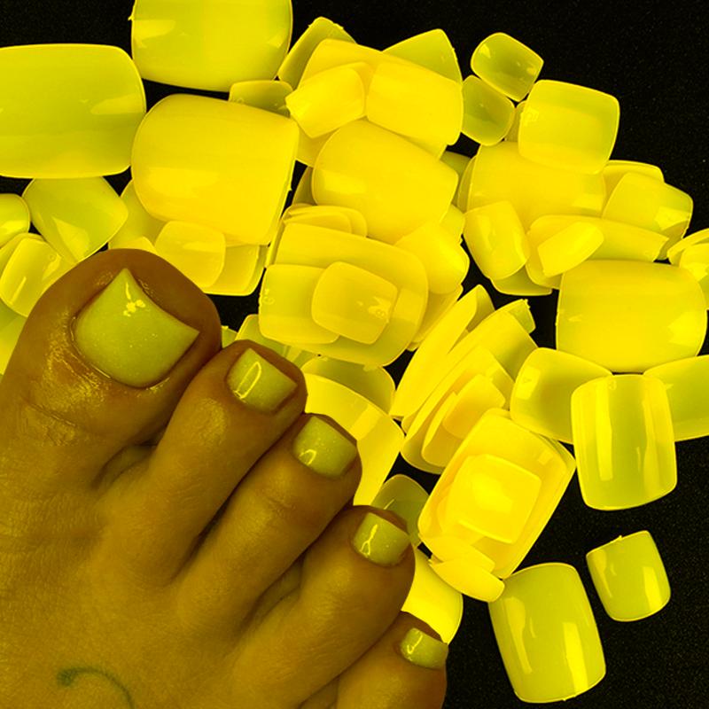 

False Nails 100pcs Square Toe Full Cover Natural White Clear Artificial Fake Toenail Acrylic Foot Nail Art Tips Manicure ToolsFalse, White piece