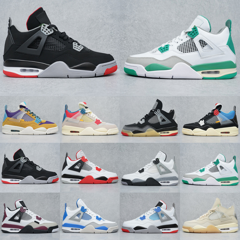 

2022 men basketball shoes women 4s Red Thunder 4 Black Cat Sail White Oreo Cactus Jack Dark Marina Blue Mocha University Cool Grey mens outdoor sports sneakers, As photo 22