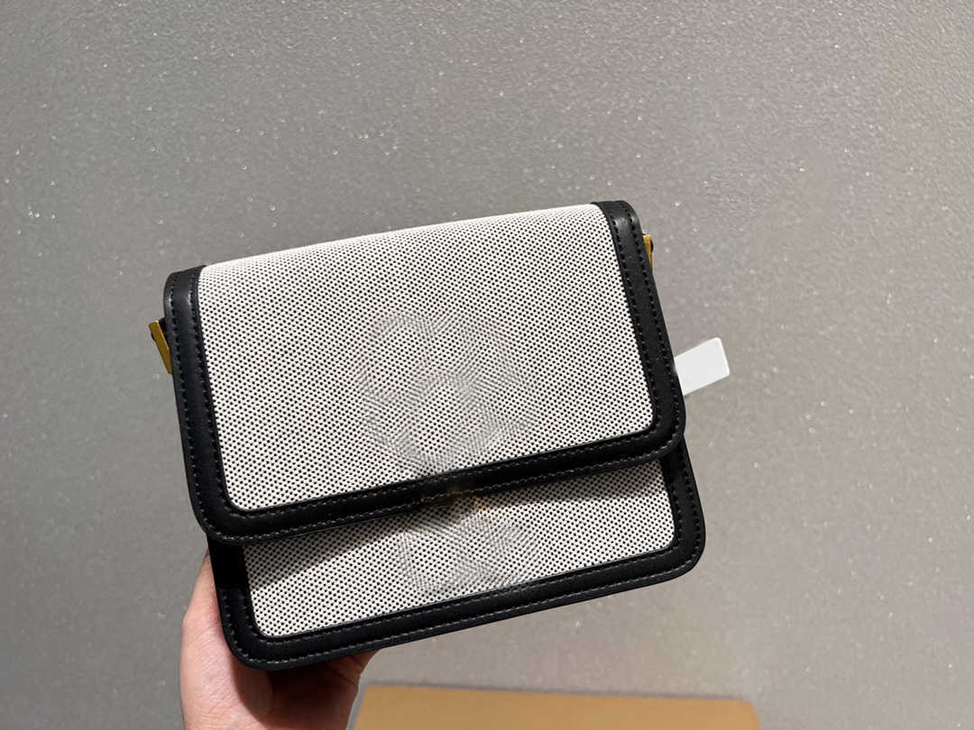 

New Luxury Bag Handbags Ladies Women Casual Leather Fashion Messenger Canvas Small Square Bags, White l