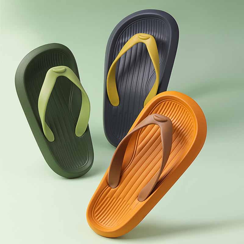 

Slippers Women Flip Flops Sandales Summer Non-slip Sandalias Fashion Couple Pinch Men Sandals Chanclas MujerSlippers, Yellow