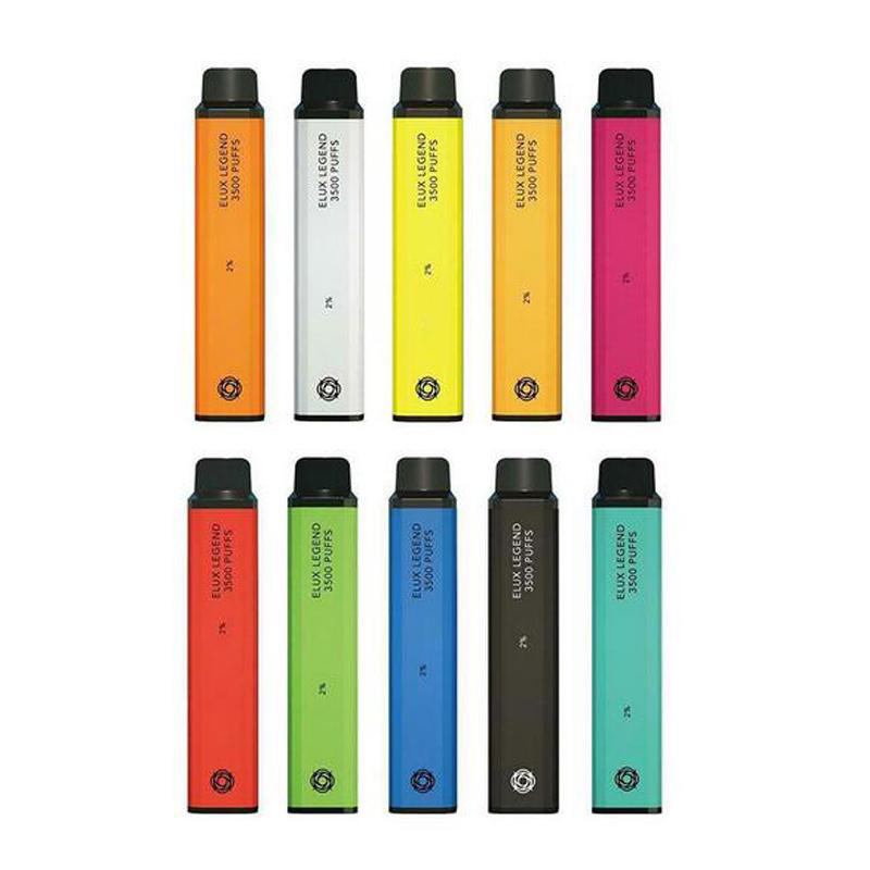 

Elux Legend Disposable E cigarettes 3500 Puffs Vape Pen 1500mAh Battery Vaporizer Stick Vapor Kit 2% 10ml Pre Filled Cartridge Device vs geek bar bang xxl