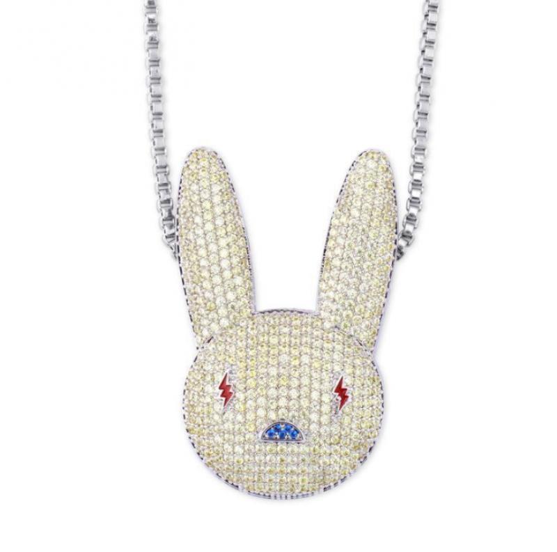 

Pendant Necklaces Cute Animal Necklace Out Cartoon Men And Women Hip Hop Party Jewelry