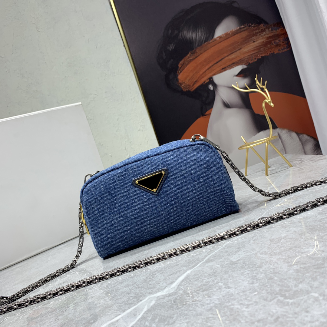 

handbags Designer bag Women Shoulder Bags 1BD582 crossbody Denim bag high quality Fashion all-match classic chain messenger solid color handbag, Extra cost ship nothing