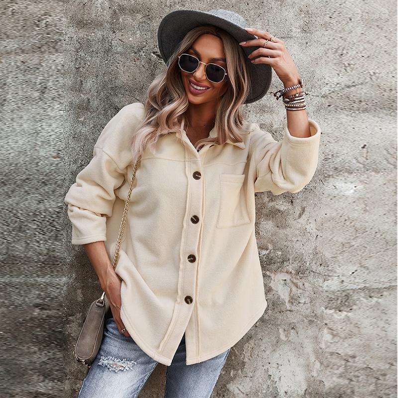 

Women's Jackets Polar Fleece Jacket For Women Autumn Winter Warm Coat Ladies Oversize Soft Outwear Solid Casual Female Clothing 2022, Pink